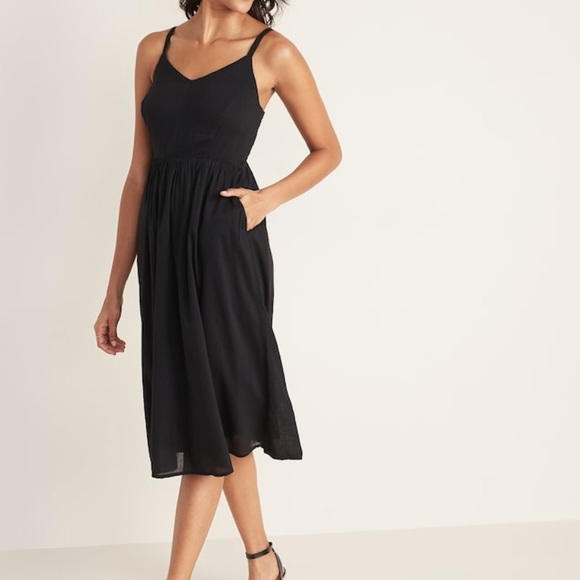 Old Navy Fit and Flare Midi Dress - Picture 1 of 2